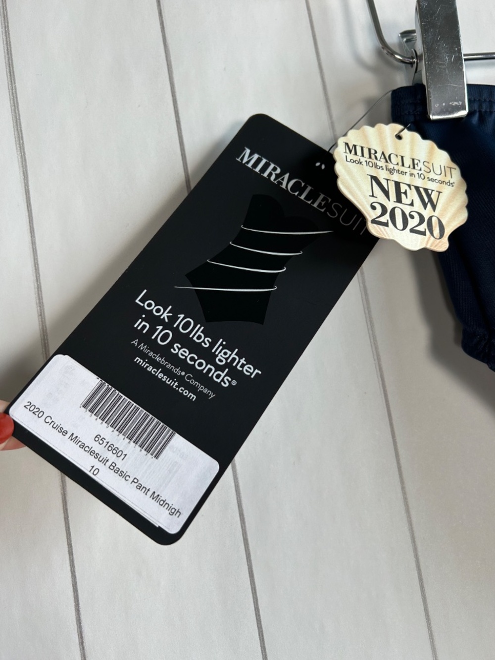 Miraclesuit size 10 Cruise basic pant swim bottom navy tummy control high waist - Picture 4 of 8